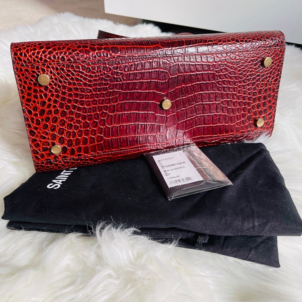 Saint Laurent Croc Embossed Sac De Jour Small - Picture 4 of 4
